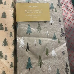 Fringe Studio Forest Design Guest Towel/Dinner Napkin set of 6